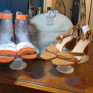 2 pairs OPEN SEXY sandals wFree duffe & Ship!!